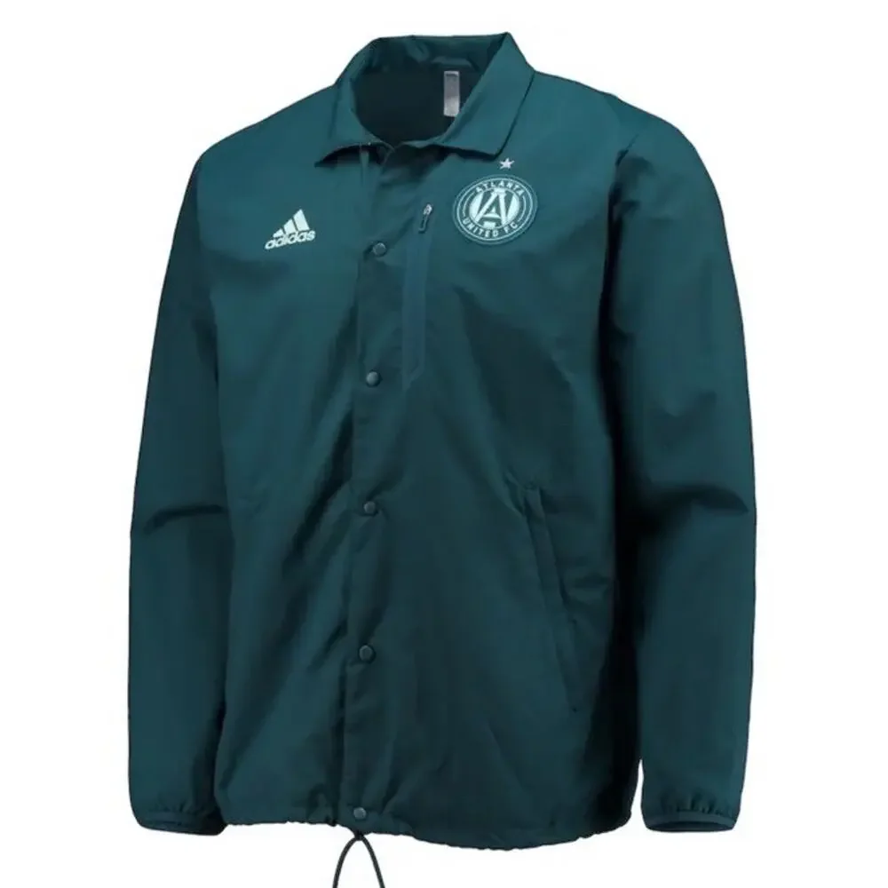 Adidas Atlanta United FC Anthem Full-Snap Soccer Jacket HB8472 Men M Medium $85